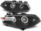 CR-Lights LED Angel Eyes Scheinwerfer Set in schwarz für Renault Megane II 11.2002-2012.05