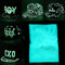 Fluoreszierendes Pulver, Glow In The Dark Farbe, 100 G Professionelle Lumineszenz Pigmente Phosphoreszierende Farbe Photolumineszenz Ungiftiges Aluminium Strontium Aluminium Neonlichter Dunkle Pigmen