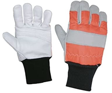 LOGICA Guantes anticortes para motosierra, paquete de 1 par, talla XL (10)
