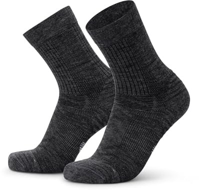 DANISH ENDURANCE Leichte Merinowolle Wandersocken, Atmungsaktiv, 1 Paar | Leichte Merino Funktionssocken, Arbeitssocken, Atmungsaktiv & Gepolstert, für Sommerwanderungen & Outdoor-Aktivitäten, Unisex