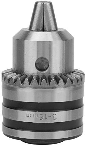 Mandrino per trapano, chiave per trapani con impugnatura grande in acciaio inossidabile Collet 3.0-16mm Dimensioni standard Elevata precisione per fresatrice