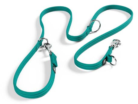 BullyBillows Hundeleine, doppelseitig, Türkis