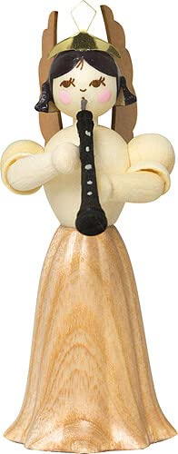 Drechslerei Kuhnert Engel mit Oboe - 7 cm