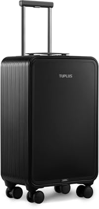TUPLUS Koffer Aluminium Trolley Rollkoffer mit 4 Rollen Reisekoffer Handgepäck Hartschalenkoffer mit TSA Schloss, Sofortige Serie,57.5 x 34.5 x 20.8 cm/ 33L