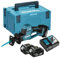 Makita DJR189RMJ Reciprosäge, 18 V, LXT (2 x 4,0 Ah) im Koffer Makpac