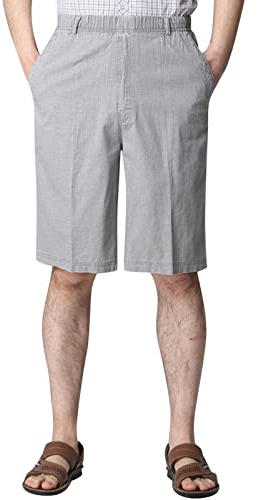 Herren-Shorts, Sport-Shorts, Freizeit-Shorts, modische Freizeit-Shorts, Strand-Shorts, lässige Shorts, Raid Grafik-Hose, Jogger, Herren-Shorts mit Reißverschlusstaschen, grau, XXL
