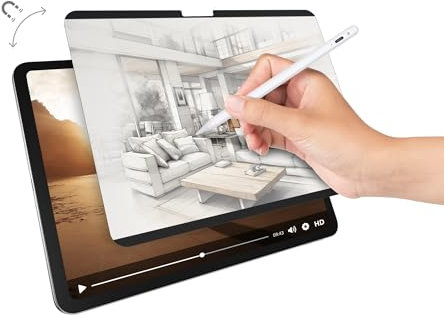 SwitchEasy Magnetic SwitchPaper Screen Protector for 2024 iPad Pro 11 - Magnetic & Detachable Feel-Like Paper Designed for Drawing, Writing, Compatible with iPad Pro 11 2024 (M4), Anti-Glare &