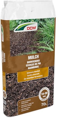 DCM Paillis 70 litres 3.5m² - Couverture de Sol économique et Efficace - Écorces très fibreuses