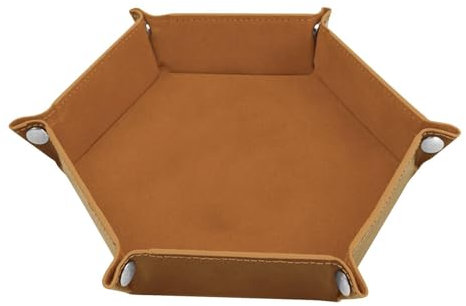 Dice Rolling Mat and Storage Box - Hexagon Dice Holder Storage Box | Portable Dice Tray and Storage | Dice Holder and Board Game Storage Bowls for Christmas, Family, Friends
