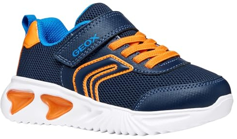 Geox JUNIOR Boy J Assister Boy C Sneakers Navy/ORANGE 34_EU