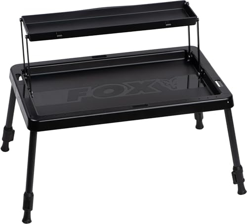Fox Kompakter Bivvy-Tisch mit 2 Etagen, CAC935, Zubehör zum Karpfenangeln