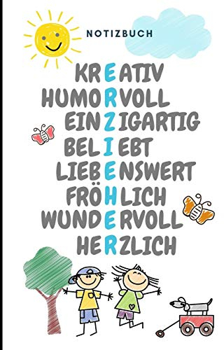 ERZIEHER NOTIZBUCH: A5 Notizbuch liniert als Danke Geschenk für Erzieher und Erzieherin | Abschiedsgeschenk | Geburtstag | Planer | Terminplaner | Kindergarten | Kita