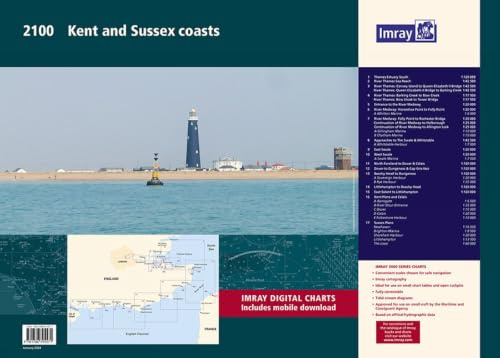 2100 Kent and Sussex Coasts, Imray Chart Pack: Thames Estuary to the Solent (Chart Packs & Atlases, Band 2100)