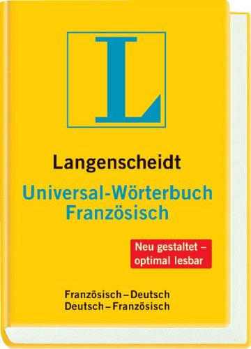 Langenscheidt Universal-Wörterbuch Französisch: Französisch-Deutsch/Deutsch-Französisch