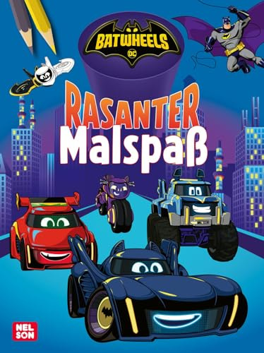 DC Batwheels: Rasanter Malspaß: Cooles Malbuch ab 4 Jahren mit den Fahrzeugen von Batman (DC Universum)