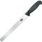 Victorinox Coltello da prosciutto con lama seghettata, FIBROX, 5.4233, Nero (schwarz), taglia unica