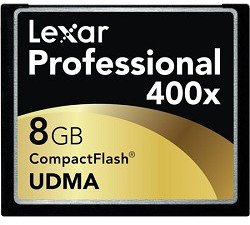 Lexar 8GB Professional 400x Compact Flash Memory 8 GB CompactFlash – Flash Memories (8 GB, CompactFlash, 60 MB/s, Black)