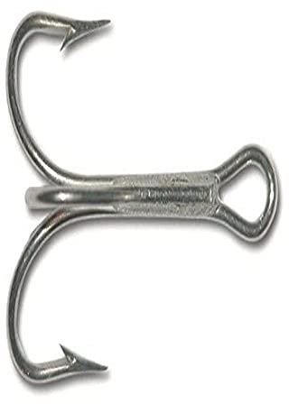 Mustad 3551 Classic Treble Standard Strength Fishing Hooks | Tackle for Fishing Equipment | Comes in Bronz, Nickle, Gold, Blonde Red, [Size 12/0, Pack of 25], Duratin