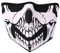 JewelryWe Neopren Biker Motorrad Snowboard Maske Sturmmaske Sturmhaube Skimaske - Skull Face Totenkopf