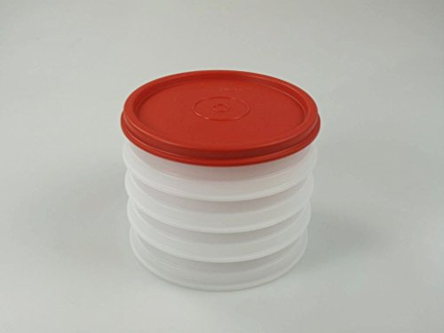 TUPPERWARE Küchenhelfer Hamburger-Maker Behälter (4) Burger Frikadellen + Deckel