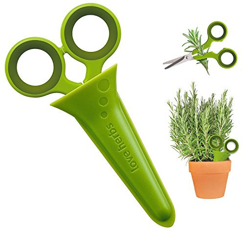 New Soda Love Herb Scissors, Green, 3 x 8 x 14 cm