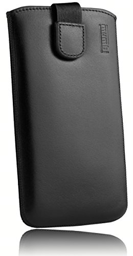 mumbi 22466 Echt Ledertasche kompatibel mit Samsung Galaxy S8 Hülle Leder Tasche,Case Wallet, schwarz schwarz