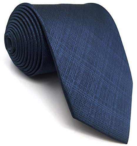 Shlax&Wing Geschäftsanzug Krawatte Herren Solid Blau Classic Set (Dünne Größe)