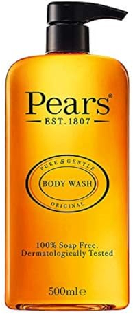 Pears Pure & Gentle Body Wash – Beruhigendes Duschgel mit natürlichen Extrakten, 10 x mehr Feuchtigkeitspflege*, seifenfreier Hand- und Körperreiniger, Hautpflege-Duschgeschenk für Frauen und Männer,
