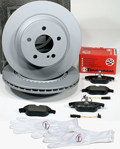 Autoparts-Online Set 60014666 Zimmermann Bremsscheiben belüftet Coat Z Bremsen Bremsbeläge für hinten die Hinterachse