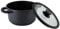 axentia 133147 Blackline Aluguss-Topf, Gusseisen, Ø ca. 20 cm, Schwarz