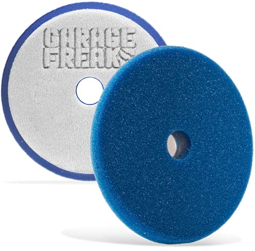 Garage Freaks Politurschwamm - Wax Foam Pad 150mm - blau - Polierpad 150mm für 125mm Stützteller - Made by Menzerna - abgestimmt auf Garage Freaks Protection Carnauba Shield Wachsversiegelung