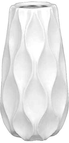 lesser and pavey LP47627 Vase | Weiße Welle | 1 Stück - 12x12x23 cm Zubehör