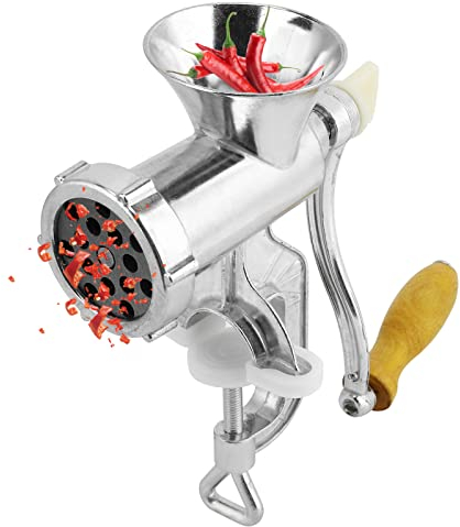 Manual Meat Grinder Meat Chopper Aluminum Alloy Beef Mincer Homemade Sausage Stuffer Tool Hand Work Meat Mincer for Home Kitchen Restaurant