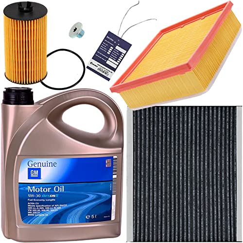 Inspektionspaket 5l GM 5W30 DEXOS 2 LONGLIFE 5W-30 und Filtersatz