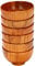 XIAOJUN 6 Pcs Wood Bowls Serving for Rice, Soup, Dip, Coffee, Tea, Decoration Wooden Salad Bowl Kitchen Cutlery Set