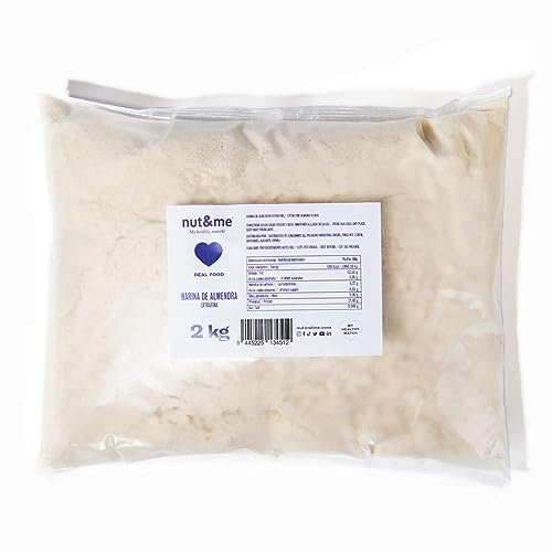 Farina di Mandorle Naturale 2 KG Keto nut&me | Senza Glutine | vegetariano e vegano | Chetogenica - Pasticceria Ideale | Senza zucchero | Senza conservanti o additivi | Ad alto contenuto di proteine