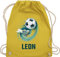 Turnbeutel Rucksack - Fußball Schuss Cool Fußballfan | Fußballgeschenkideen - Unisize - Gelb - personalisierte stoffbeutel junge beutel fussball geschenke+für+fußballfans leon beuteltasche