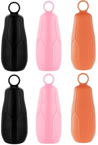 Coperture per Bottiglie in Silicone,6 Pezzi di Manicotti Elastici per l'impermeabilizzazione dei Viaggi,Manicotti in Silicone a Prova di perdite per contenitori da Viaggio