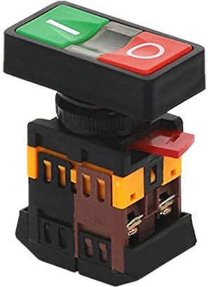 1 Stück AS-22N 25N Start-Stopp-Doppeltasterschalter mit LED-Lampe Stromschalter (Color : 110v)
