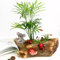 Fantasee Petit pot de fleurs en résine avec trou de drainage pour plantes succulentes, décoration de maison et de bureau (arbre, koala)