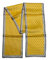 GIMIRO Satin Seidenschal Doppelschichten 150 x 16cm Krawatte Blumen Taillengürtel für Blazer, Mantel, Kleid (50# Polka Stripe Yellow)