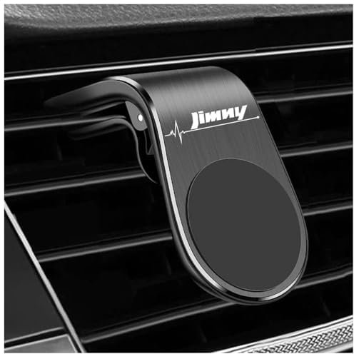 XWSBUDE Support Téléphone Voiture, pour Suzuki Jimny 2012-2024 Rotation 360° & Opération à Une Main Magnétique Portable Support Smartphone Voiture Aimanté,A
