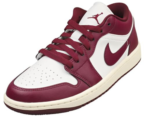 Air Jordan 1 Low Scarpe Donna (DC0774-161, Bianco/Sail/Bordeaux), Bianco/Vela/Bordeaux, 38 EU