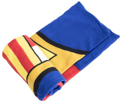 FC Barcelona - Decke, Fleece, Wappen (Einheitsgröße) (Blau/Granatrot)