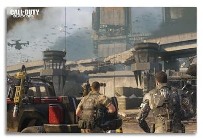 YIHAIKAI Spielposter Call of Duty Black Ops III Go Forward, dekoratives Gemälde, Leinwand, Wandposter und Kunstdruck, moderne Familienschlafzimmer-Dekoration, Poster, 30 x 45 cm