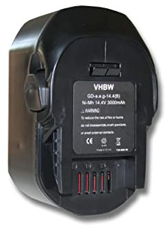 vhbw 1x Batterie Outillage (3000 mAh, NiMH, 14,4 V) Compatible avec Würth Master SD 14.4