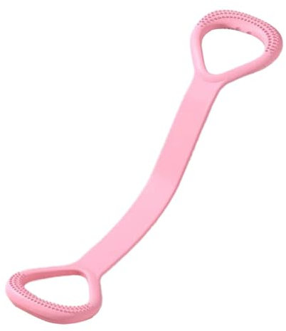 Fitness Resistance - Cordes d'entraînement élastiques pour bras, dos, poitrine, épaules et jambes - Idéal pour le yoga physique et étirement - Briques et ceinture de yoga légères et portables (rose,
