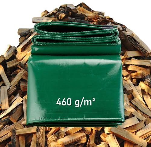 LDQBF Telone di copertura,1x2.5m 460g/m² pvc impermeabile telo impermeabile,con occhielli Teloni Protettivo Multiuso Resistente UV Antistrappo verde