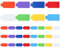 Ymapinc 32 Pcs Cable Labels 0.79 x 3.54 Cord Tags Writable Cable Wraps for Clear Writing Writable Self-Adhesive Hook and Loop Wire Labels for Cable Management (8 Colors)
