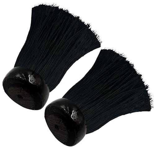 Newman and Cole Tar Brush Replacement Heads - Soft Bristles for Bitumen Paint, Resin, and Tar - For Decking, Roofing, Siding, and Asphalt Repair - Pack of 2